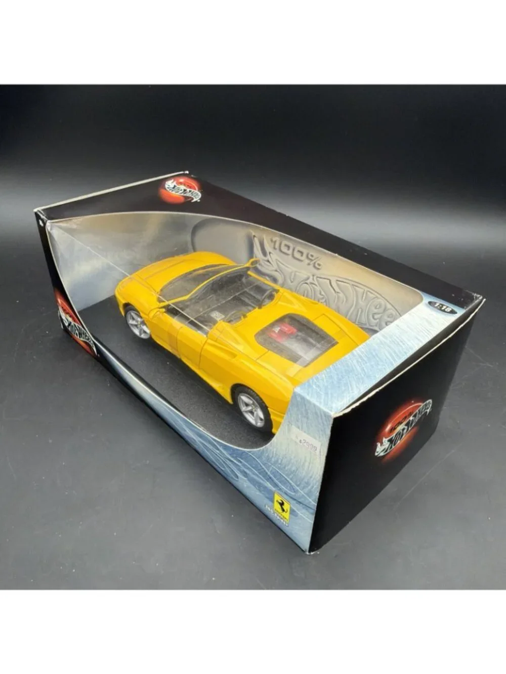 Hot Wheels Ferrari F360 Spider 1:18 Diecast Car - Yellow - New/Sealed